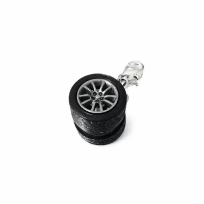 Racing Charm con moschettone e pneumatico  