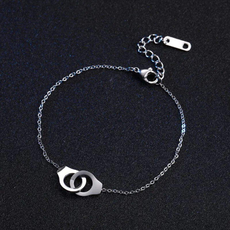 Handschellen-Armband aus Stahl
