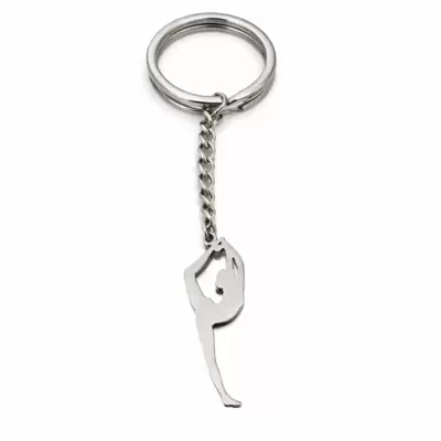 Portachiavi ginnastica ritmica in acciaio 