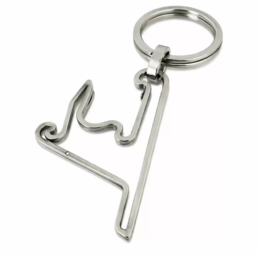 Schlüsselanhänger mit Shanghai-Stahlkreis und Diamant am Anfang  