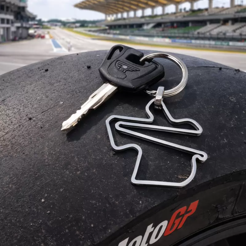 Schl&uuml;sselanh&auml;nger f&uuml;r die Sepang-Rennstrecke aus Stahl