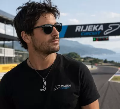 Ciondolo circuito di Rijeka in acciaio 