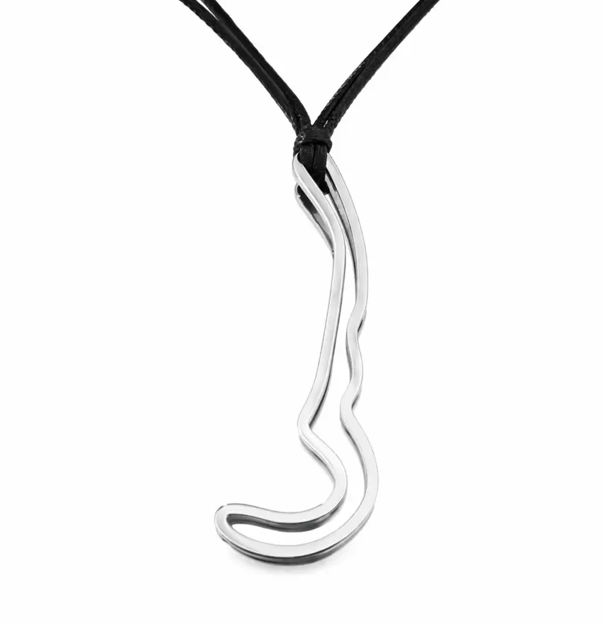 Ciondolo circuito di Rijeka in acciaio  