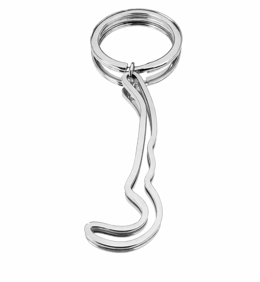 Porta-chaves do circuito Rijeka em aço  