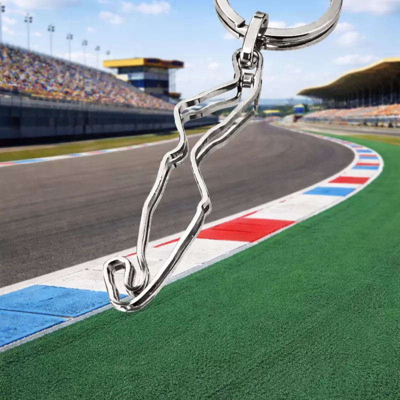 Portachiavi circuito di Assen in acciaio