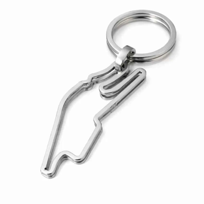 Portachiavi con circuito di Le Mans in acciaio  