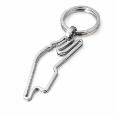 Portachiavi con circuito di Le Mans in acciaio 