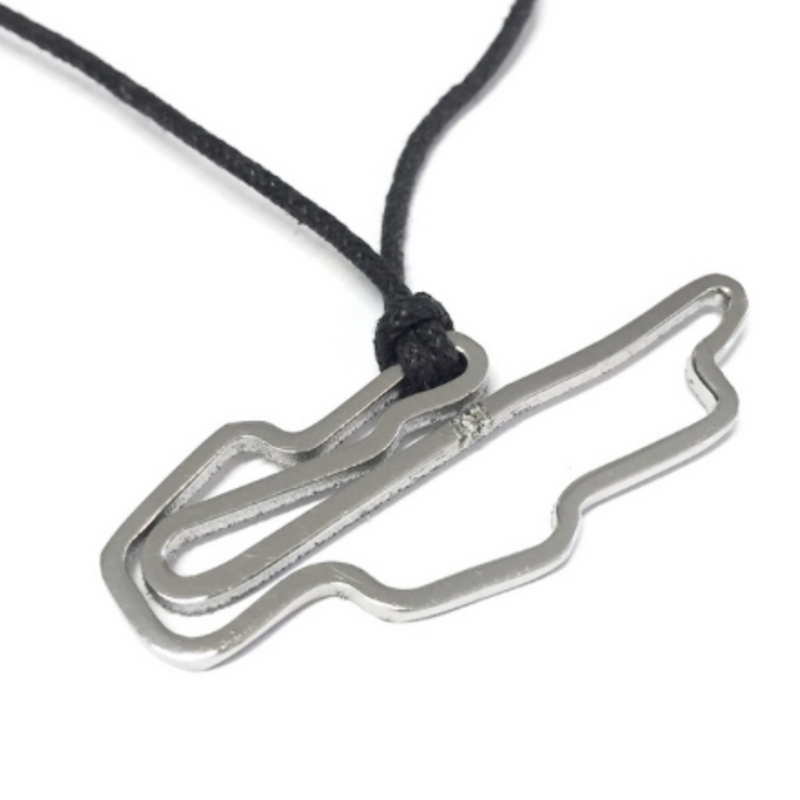 Mugello Schaltung Anhänger aus Stahl cm.4 mit Diamant