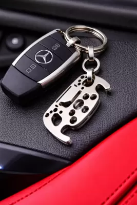 Porta-chaves para volante de Fórmula 1 Motorsport com silhueta do circuito de Monza em aço 