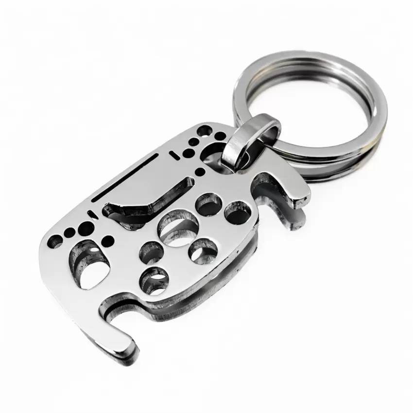 Porta-chaves para volante de Fórmula 1 Motorsport com silhueta do circuito de Monza em aço  