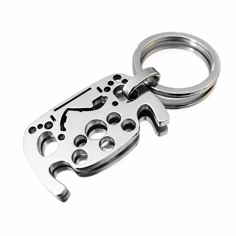 Llavero volante Motorsport F&oacute;rmula 1 con silueta del circuito de Montecarlo en acero