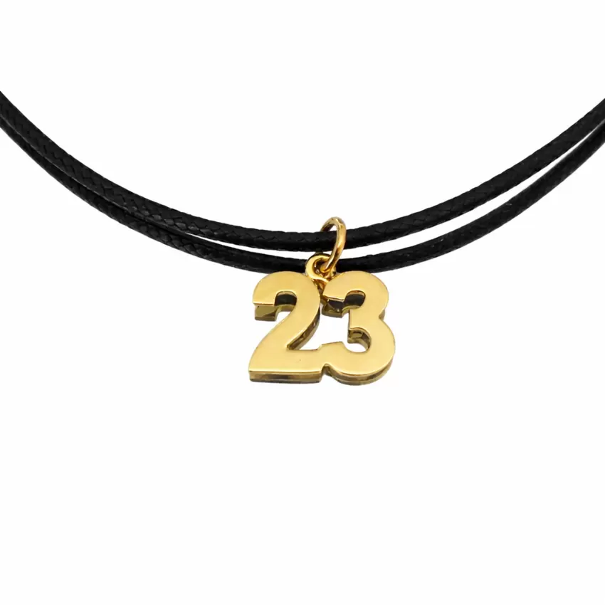 Ciondolo numero 23 in oro giallo 750  