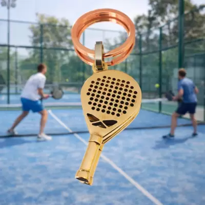 Padelschläger Schlüsselanhänger 3 Farben, rosa, weiß, gelb 