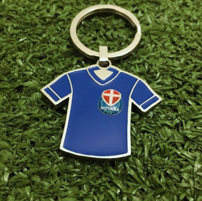 Portachiavi Novara Football Club in acciaio 