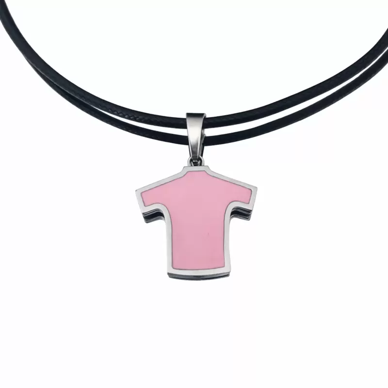 Ciondolo-Charm maglia Rosa in Acciaio