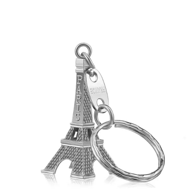 Portachiavi Tour Eiffel placcato argento