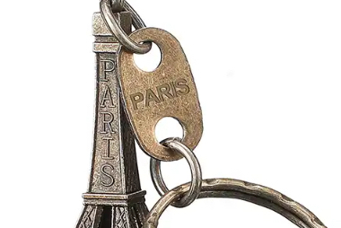Portachiavi Tour Eiffel placcato bronzo 