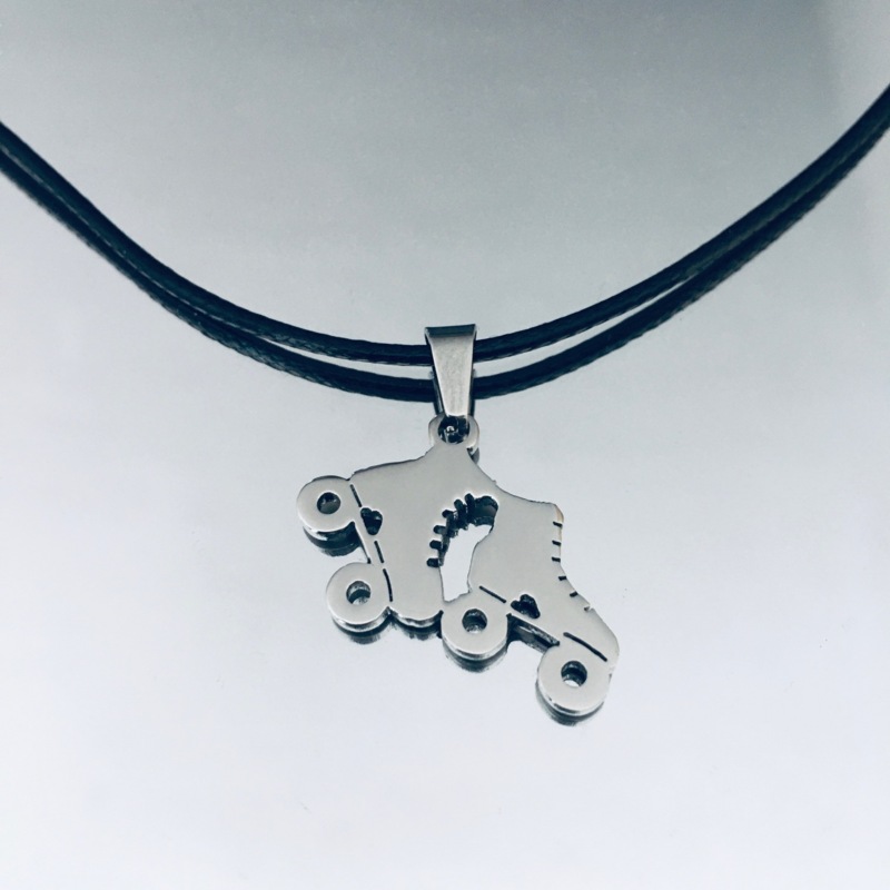 Stainless Steel skate pendant