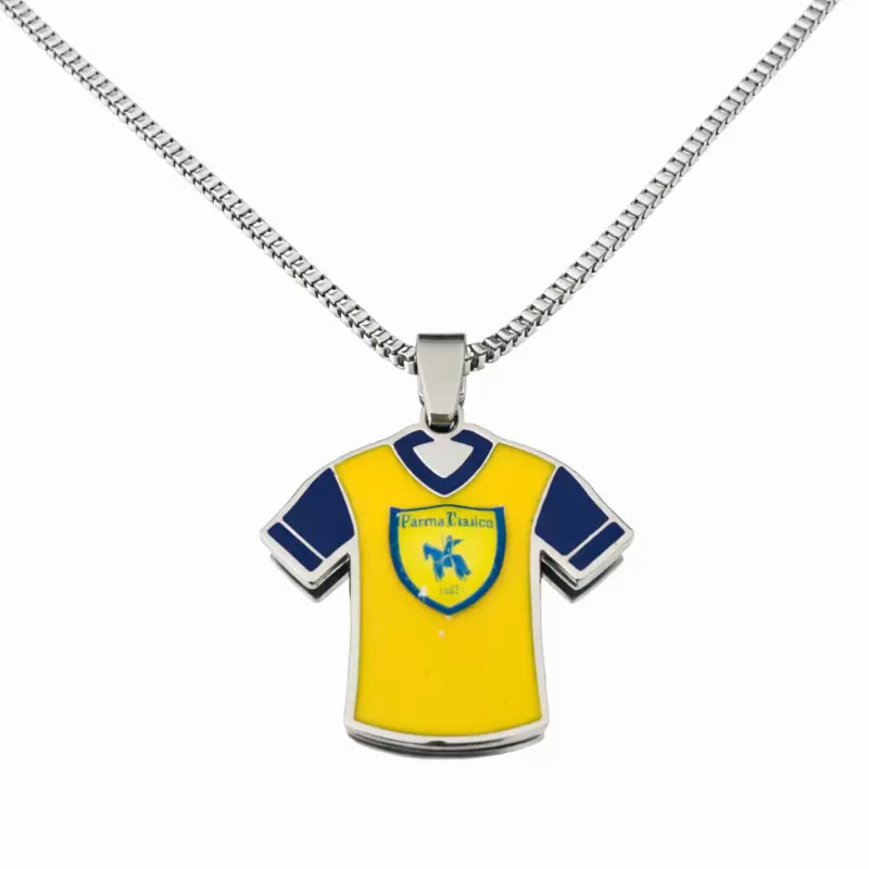 Collar con colgante de camisa Chievo Verona en acero