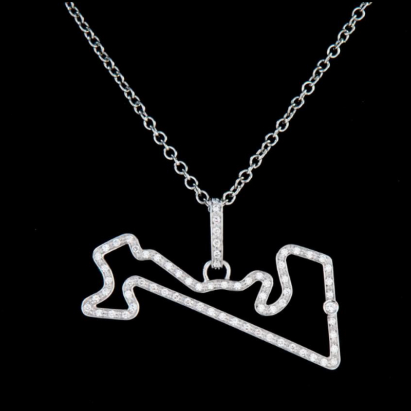 Collier avec circuit de Moscou en argent 925 et zircons