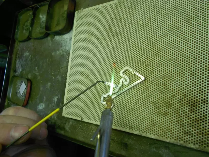 Halskette aus 925er Silber und Zirkonia für den Moskauer Kreislauf  