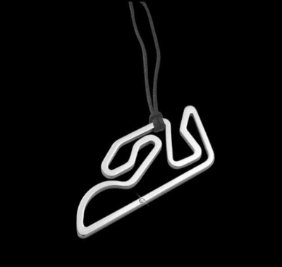 Pendente circuito Valencia em aço com diamante 