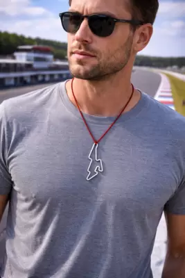 Ciondolo circuito di Brno in acciaio 