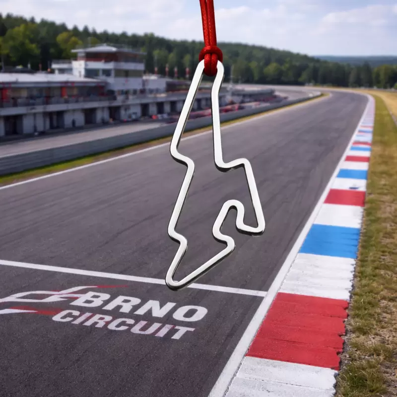 Colgante circuito Brno en acero
