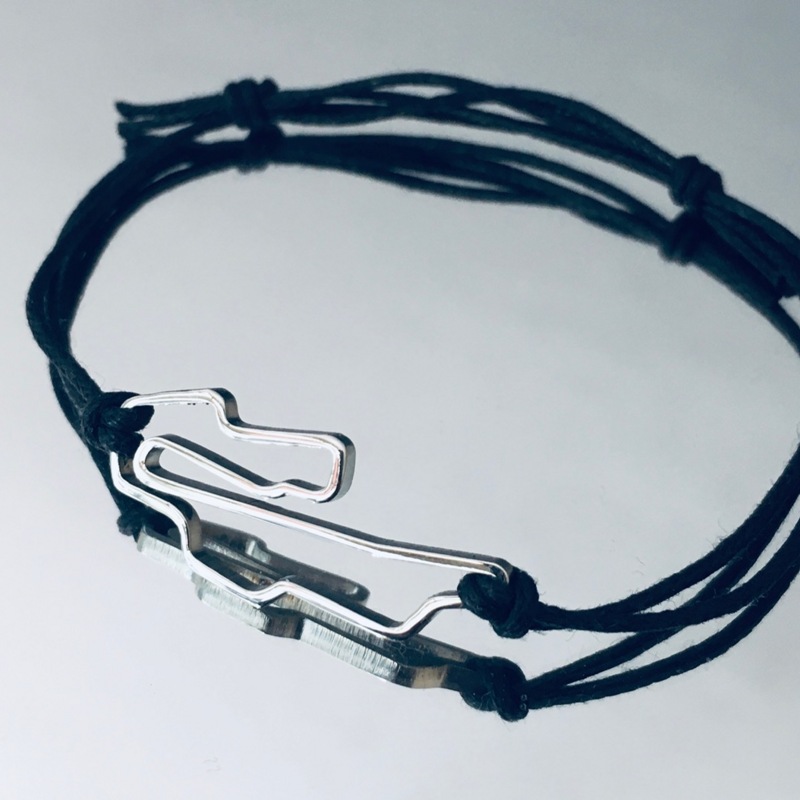Armband für die Rennstrecke von Mugello aus Stahl