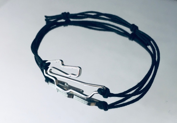 Mugello circuit bracelet in stainless steel