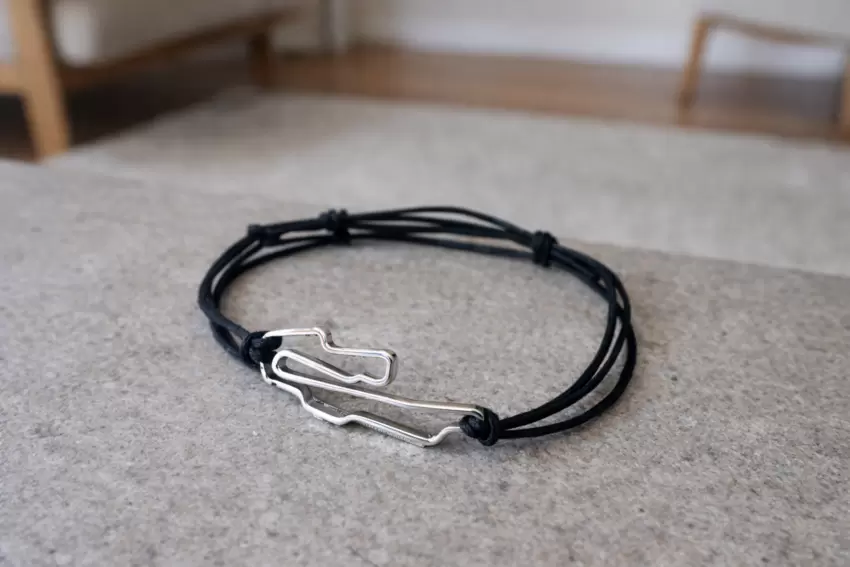 Pulseira do circuito de Mugello em aço  
