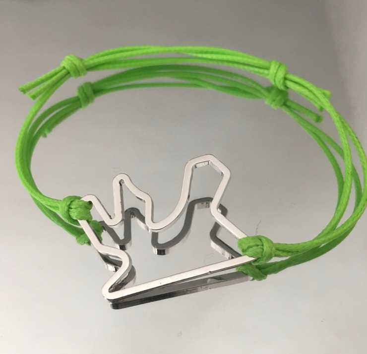 Losail circuit bracelet in stainless steel