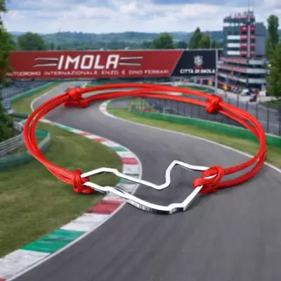 Brazalete de circuito Imola en acero inoxidable 