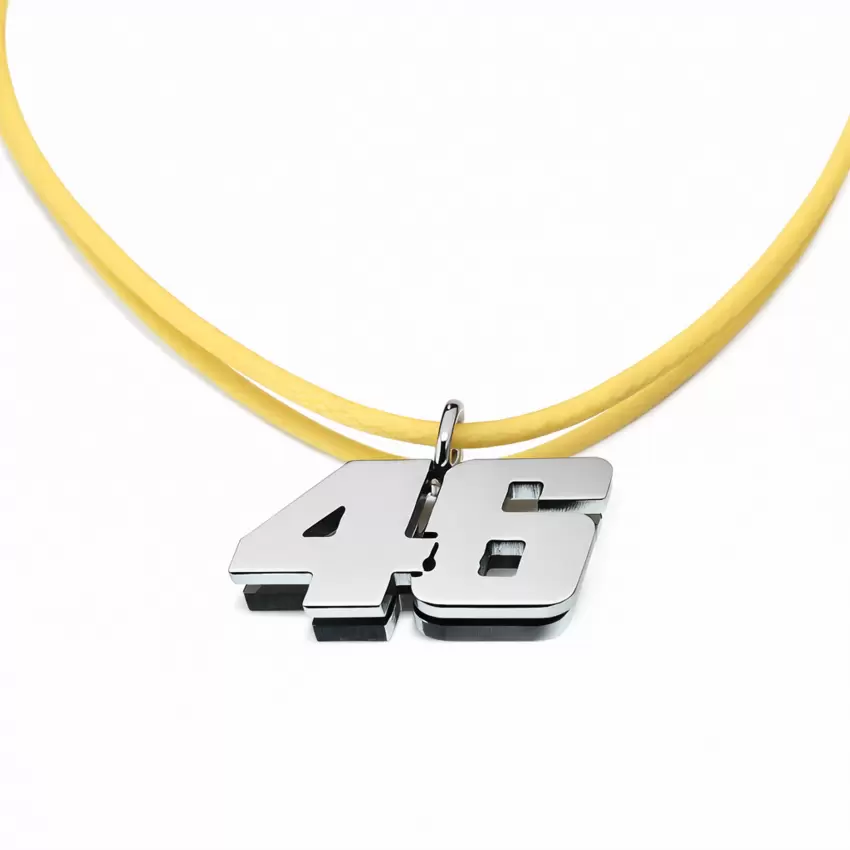 Ciondolo numero 46 Limited Edition in acciaio  