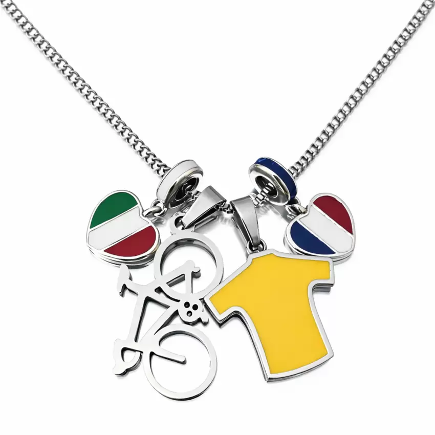 Charms Tour de France Italien Stahlkette  