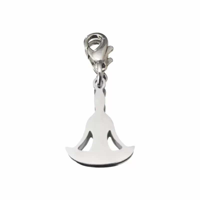 Charm Yoga personalizzabile in acciaio