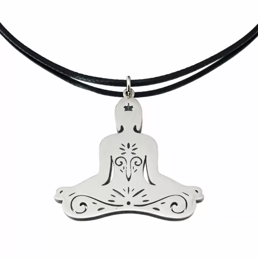 Yoga-Anhänger aus Stahl  