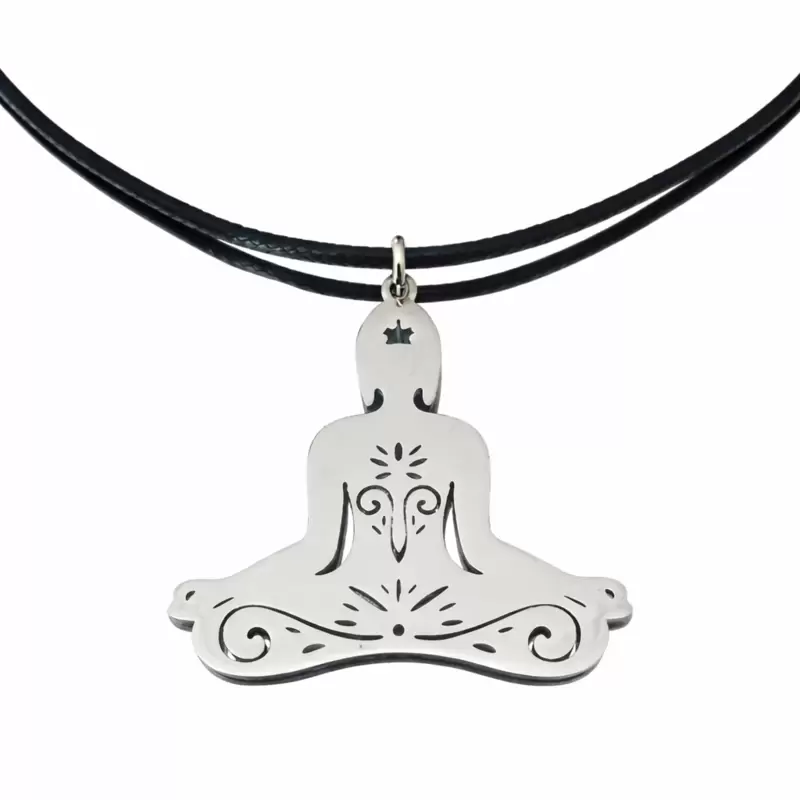 Ciondolo Yoga in acciaio