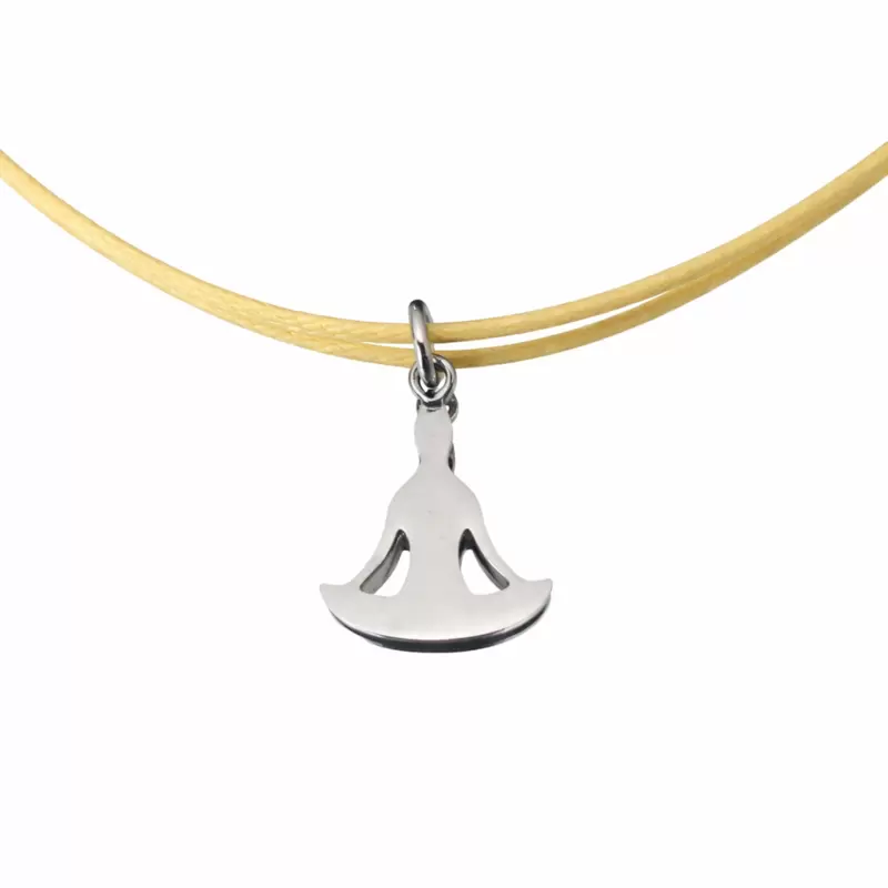 Ciondolo Yoga personalizzabile in acciaio