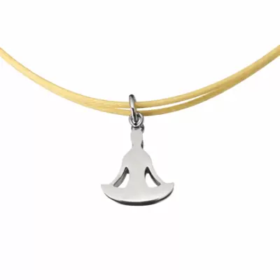 Individuell gestaltbarer Yoga-Anhänger aus Stahl 