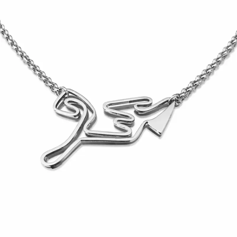 Sex and the city style necklace with Maggiora circuit in stainless steel