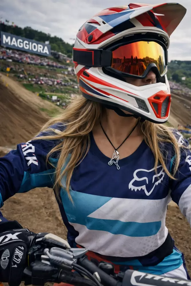 Pendentif circuit Maggiora en acier  