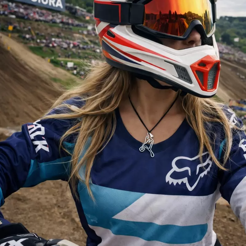 Ciondolo circuito di Maggiora in acciaio