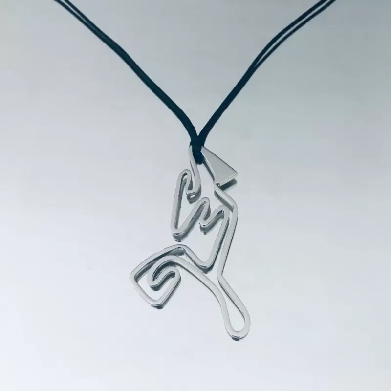 Maggiora circuit pendant in stainless steel