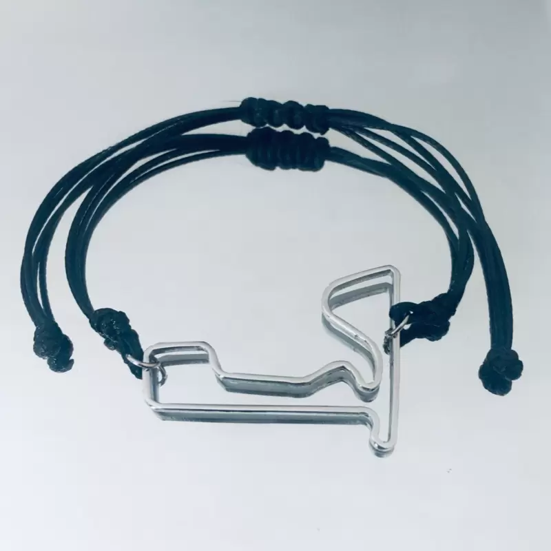 Franciacorta circuit bracelet in stainless steel