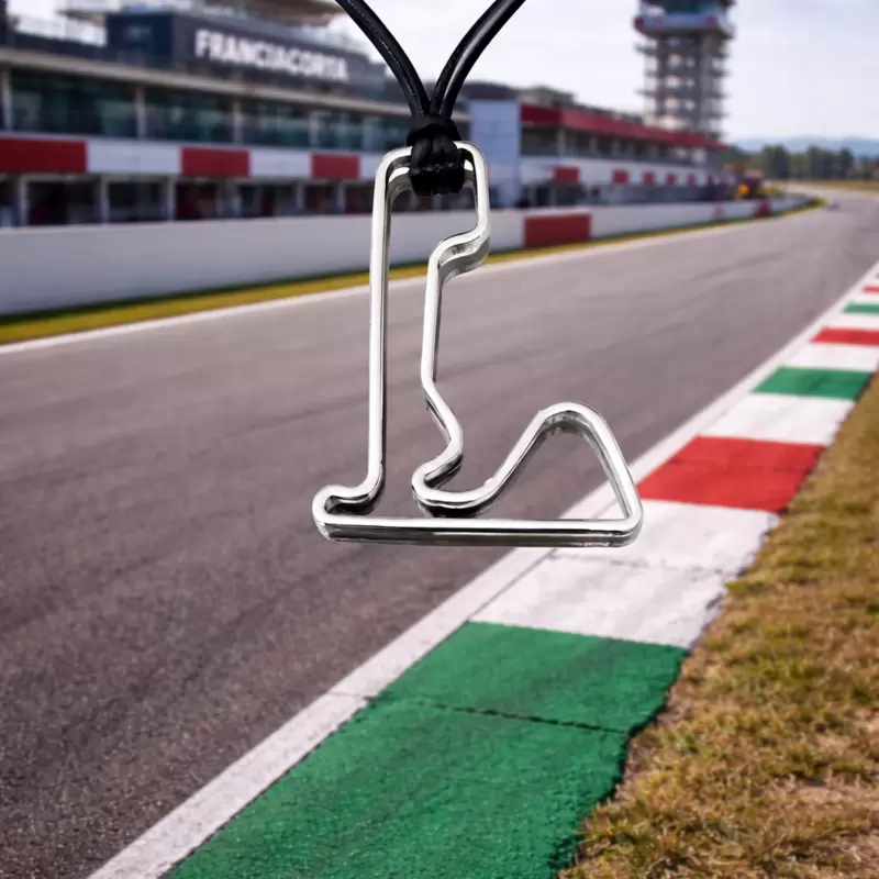 Ciondolo circuito di Franciacorta in acciaio