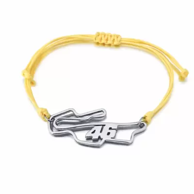 Armband der Rennstrecke von Mugello mit 46 aus Stahl 