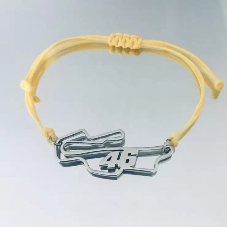 Mugello circuit bracelet with 46 stainless steel