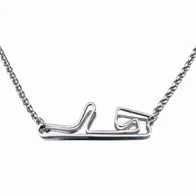 Sex and the city style halskette mit Cremona schaltung in stahl 