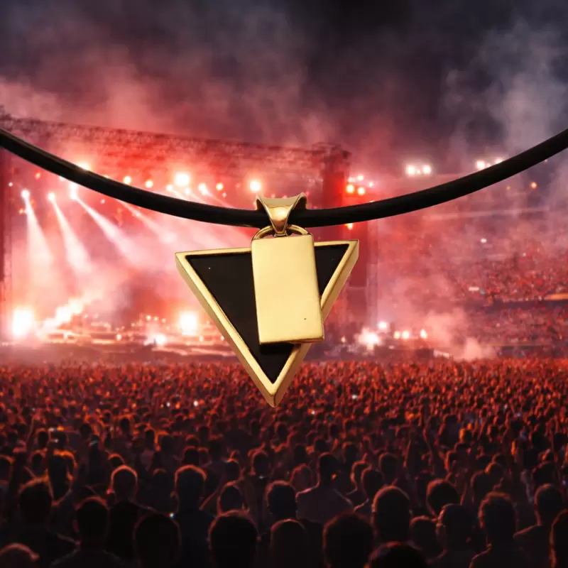 Ciondolo personalizzabile triangolo brevettato in oro 750 e onice nero 